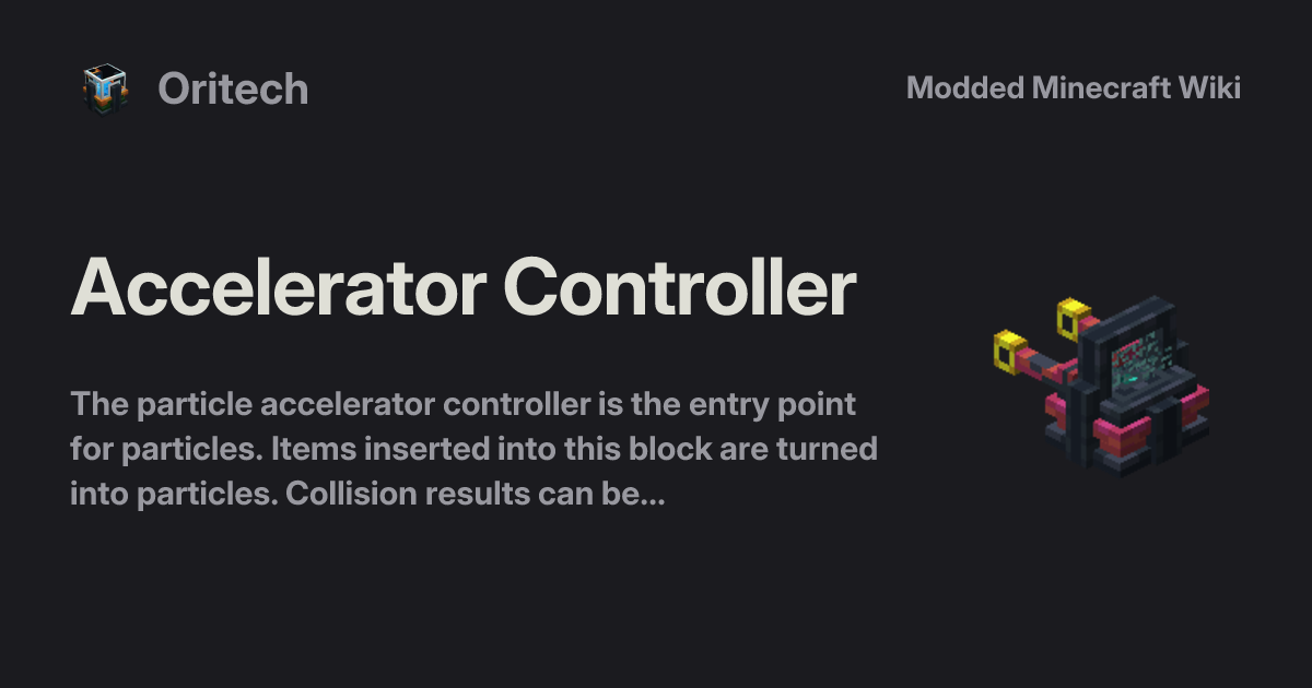 Accelerator Controller - Oritech