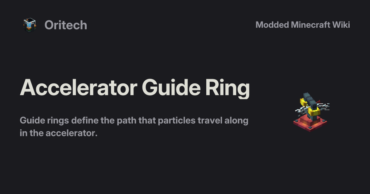 Accelerator Guide Ring - Oritech