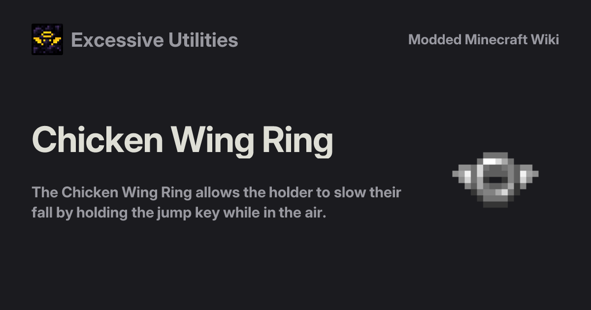 Chicken Wing Ring - Excessive Utilities