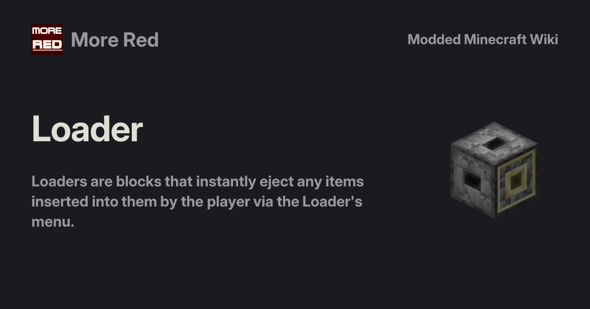Loader - More Red