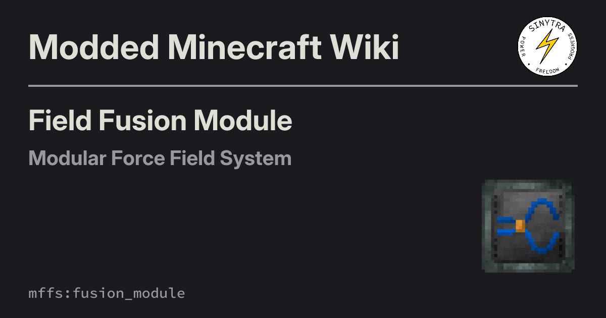 Field Fusion Module - Modular Force Field System