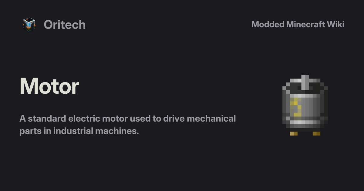 Motor - Oritech