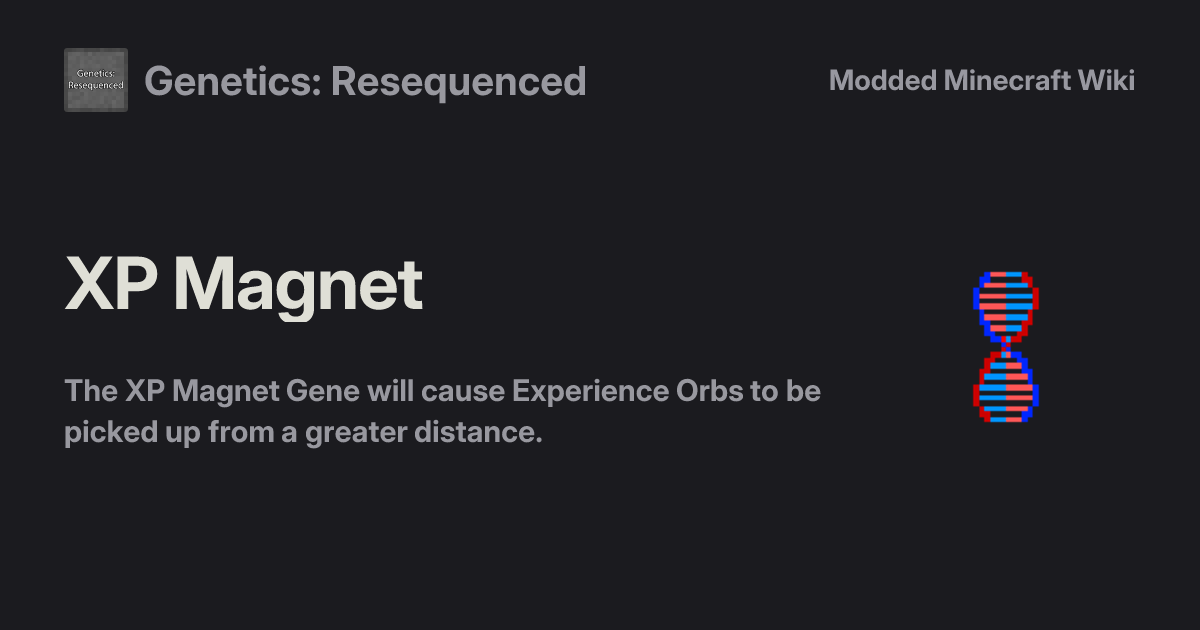 XP Magnet - Genetics: Resequenced