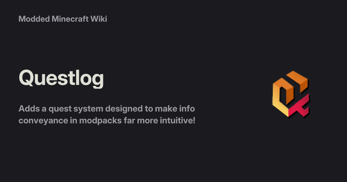 Questlog - Modded Minecraft Wiki
